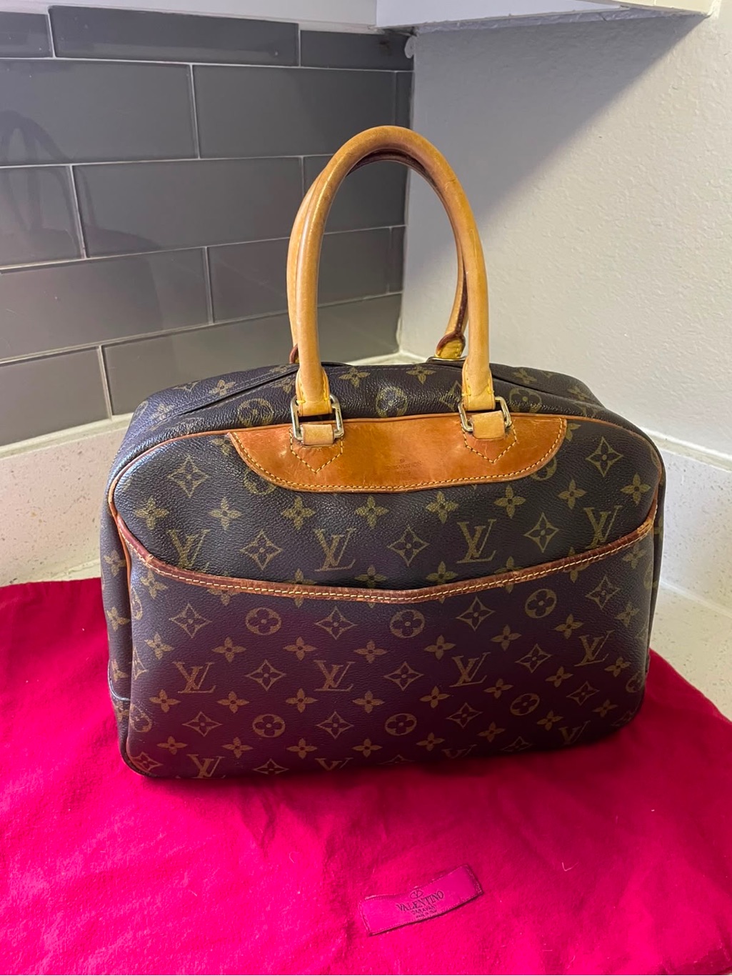 Louis Vuitton Monogram Satchel - Brown & Tan